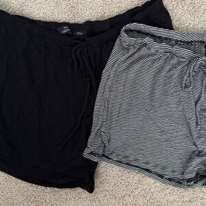 Cynthia Rowley Black and Striped Women's Shorts